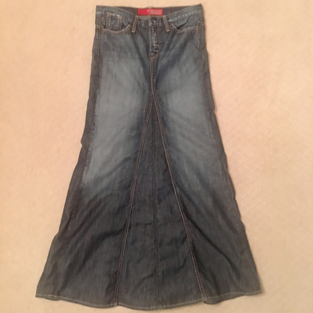 Guess Long Denim Skirt
